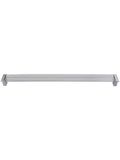 Positano Clear Cabinet Pull - 12 1/2 inch Center-to-Center in Polished Chrome/Clear.